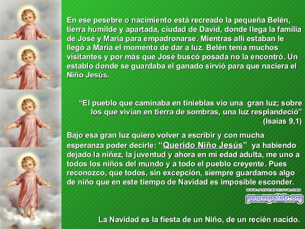 Carta al nino jesus