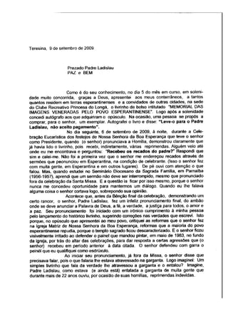 Carta De Assis Fortes Para Ladislau