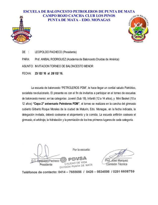 Carta de invitacion (monagas)