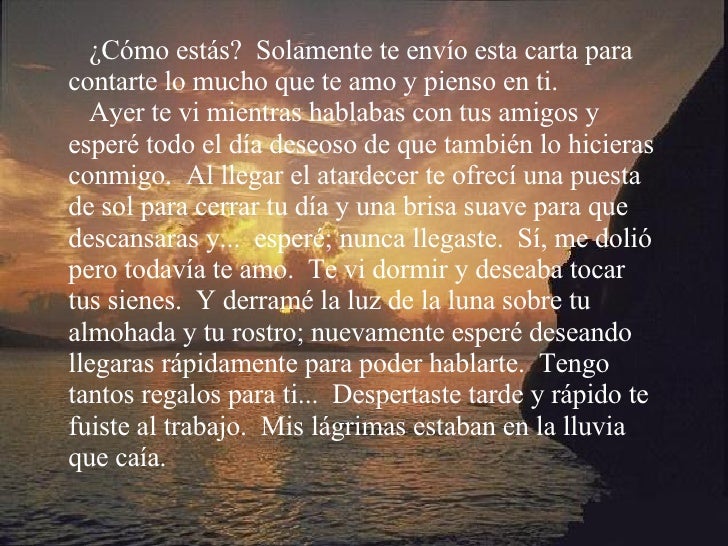 Carta De Un Amigo Carta De Un Amigo