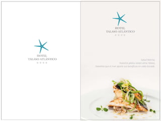 Carta Restaurante Faro del hotel Talaso Atlantico