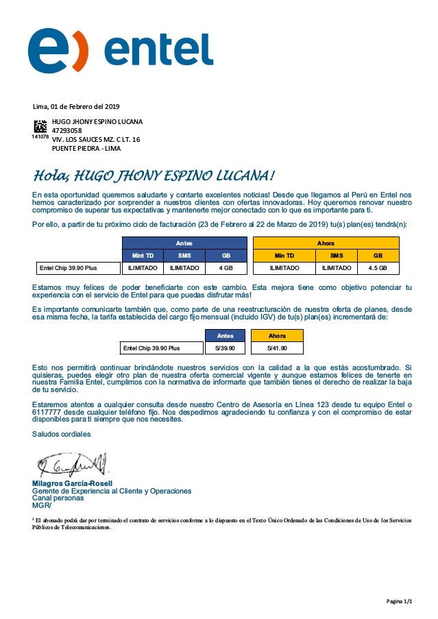 Carta Para Dar De Baja Un Servicio