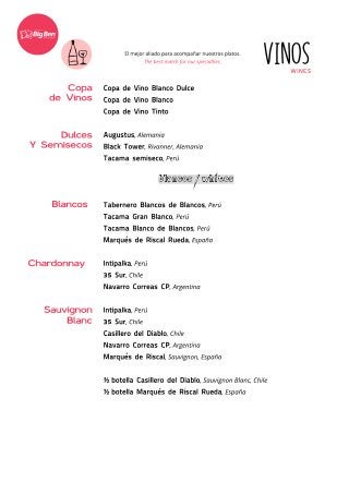 Carta Big Ben Huanchcao