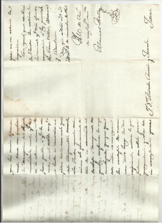 Carta a bella a casaus 14 11-1801 reverso