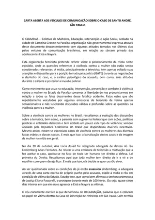 Carta Aberta
