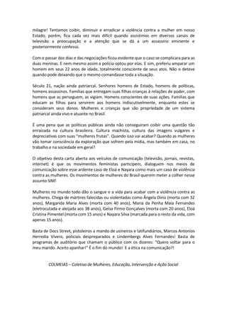 Carta Aberta