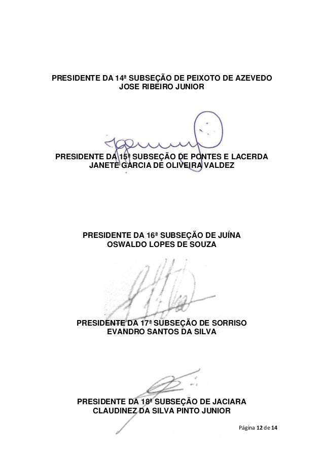 CARTA ABERTA DA OAB/MT - REFORMA POLÍTICA