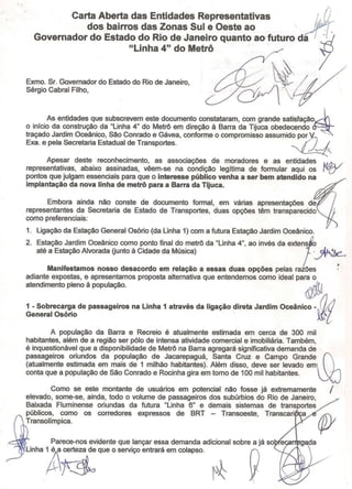 Carta Aberta - Protocolada - 17/12/2010