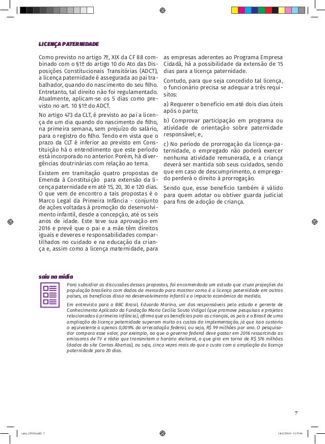 Carta aberta às empresas Licença Família