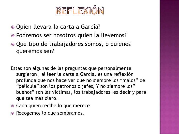 Carta a garcia