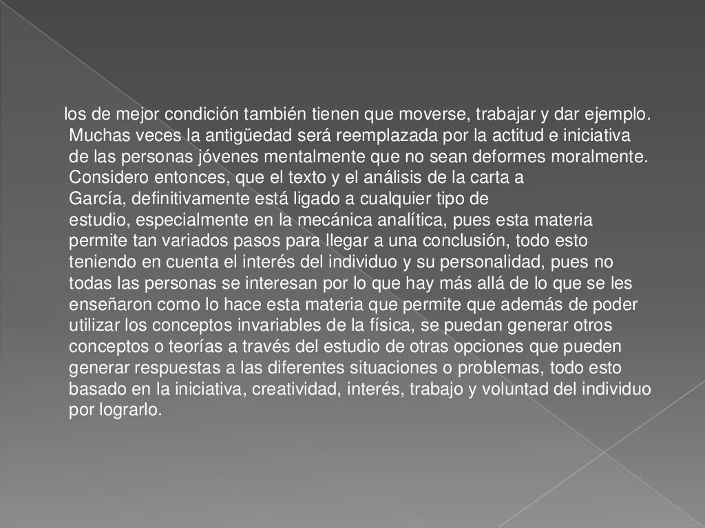 Carta a garcia