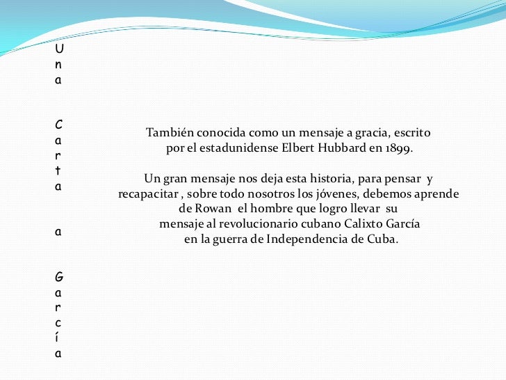 Carta a garcia