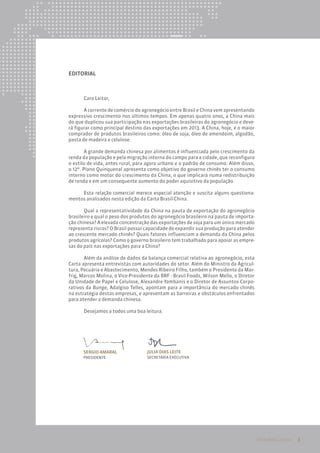 [Carta Brasil-China] A relação comercial entre Brasil e China no Agronegócio nov/12