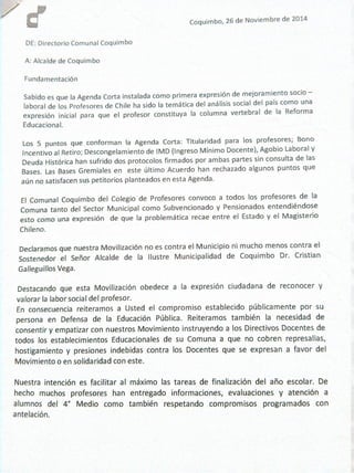 ACTA COMPROMISO MUNICIPIO Y COLEGIO DE PROFESORES COQUIMBO