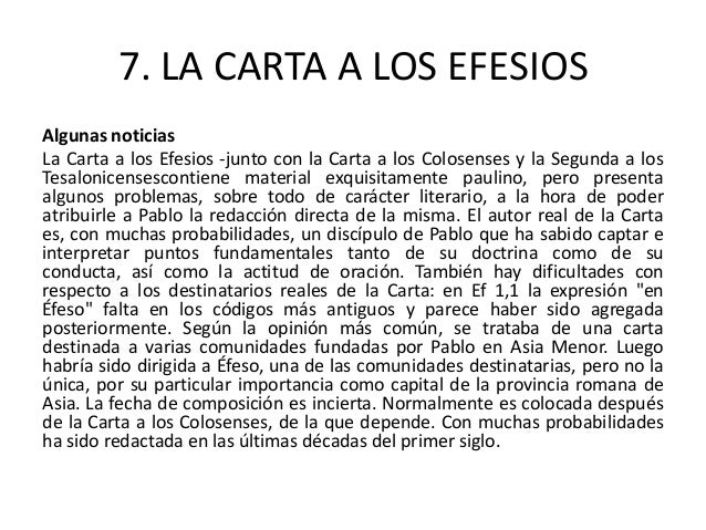 UTPL CARTA A LOS EFECIOS-CIENCIAS HUMANAS Y RELIGIOSAS 