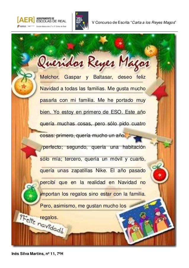Carta a los Reyes Magos - 7ºH