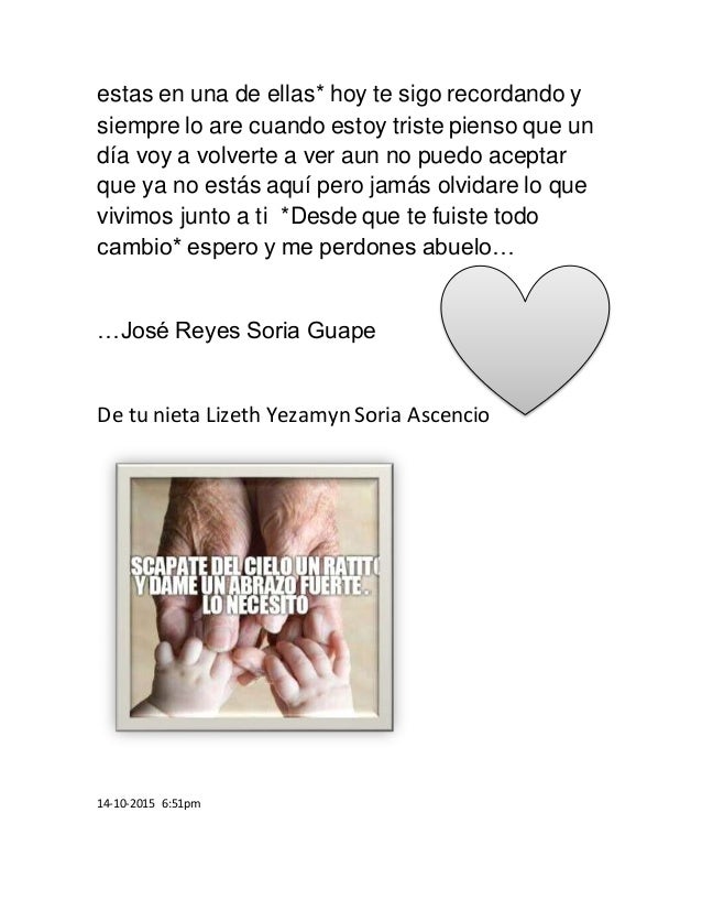 Carta a mi abuelo