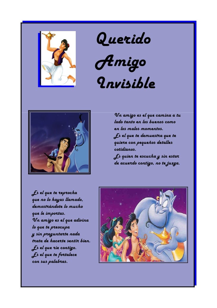 Carta amic invisible