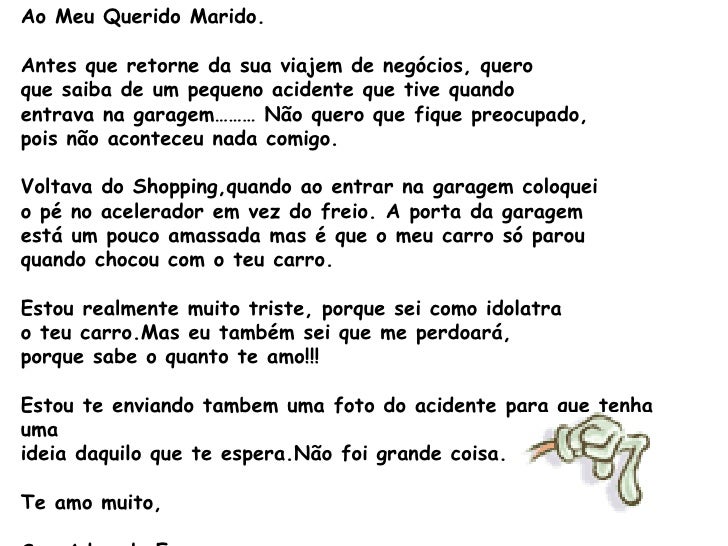 Carta Ao Meu Marido