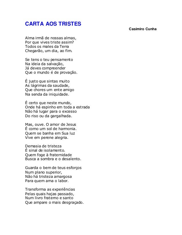 Carta aos tristes