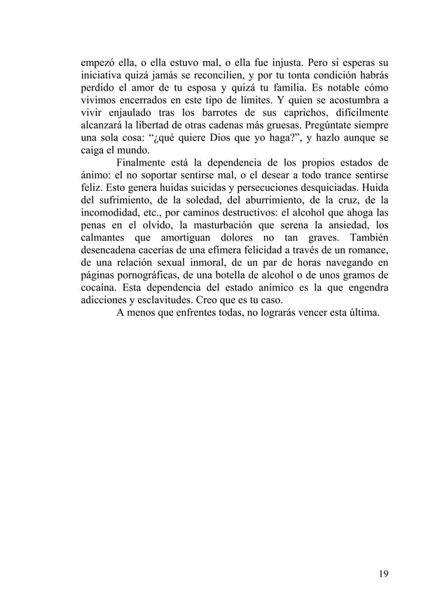 CARTA A UN AMIGO ADICTO P.FUENTES