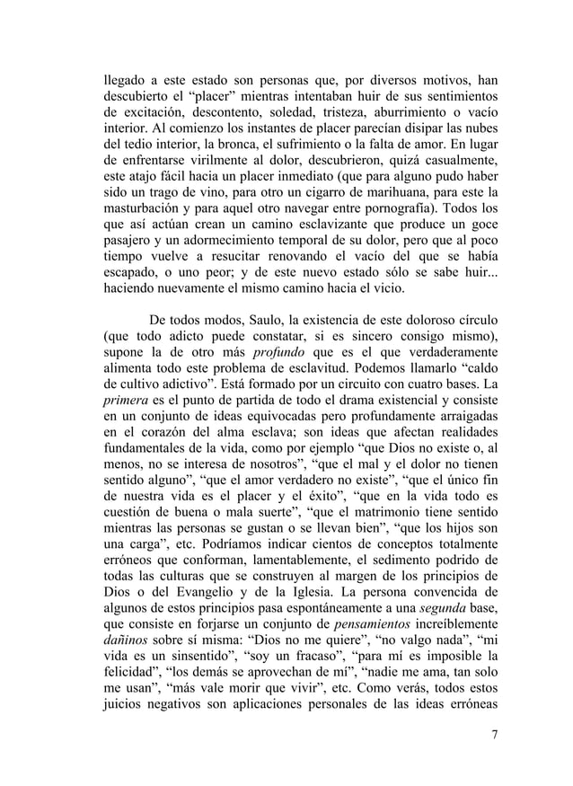 CARTA A UN AMIGO ADICTO P.FUENTES