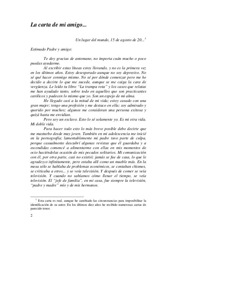 CARTA A UN AMIGO ADICTO- P.FUENTES