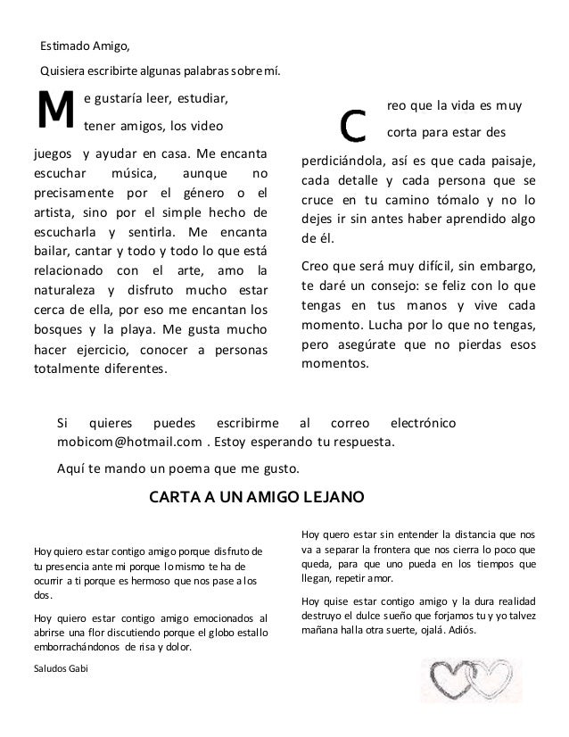 Como Hacer Una Carta Para Un Amigo  Idea de Hacer
