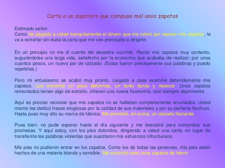 carta   zapatero  compuso mal unos