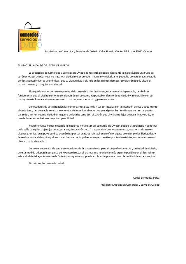 Carta Ayto Oviedo