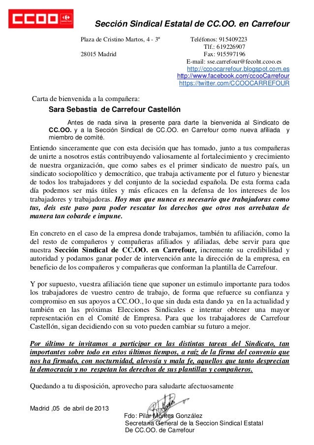 Carta bienvenida a cc.oo.marzo 2013 castellon5