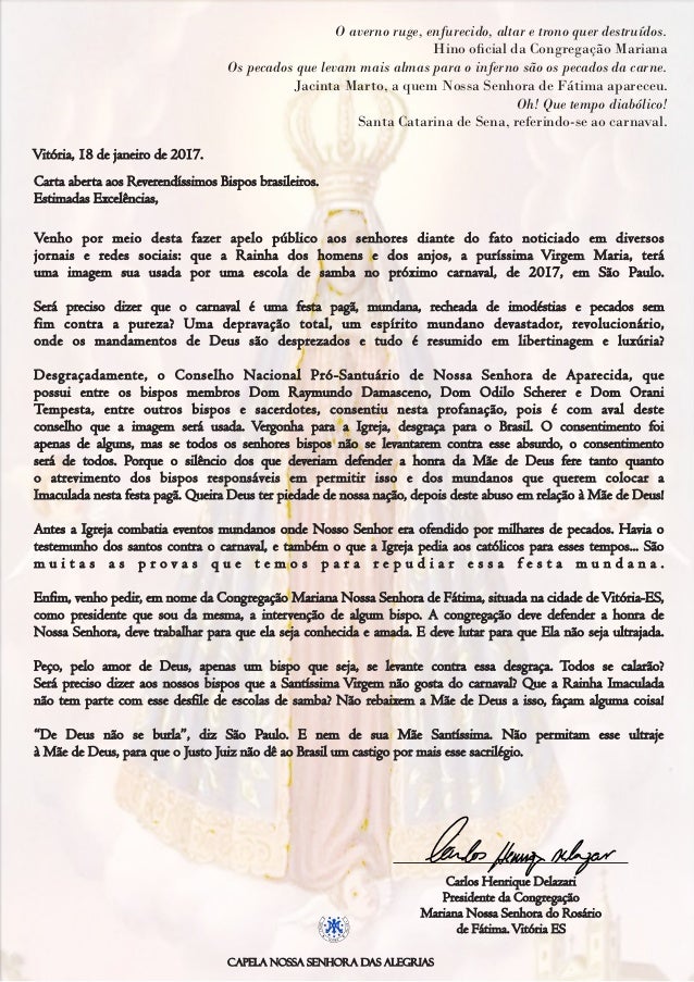 Carta bispos Carta bispos