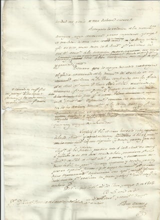Carta (borrador) de casaus a cornide mayo 1802 reverso