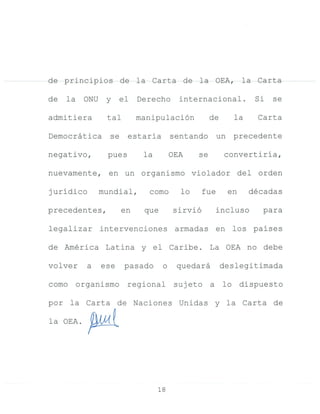 Carta cancilleres América Latina y el Caribe
