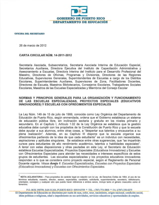 Carta circular 14 2011-2012 escuelas especializadas