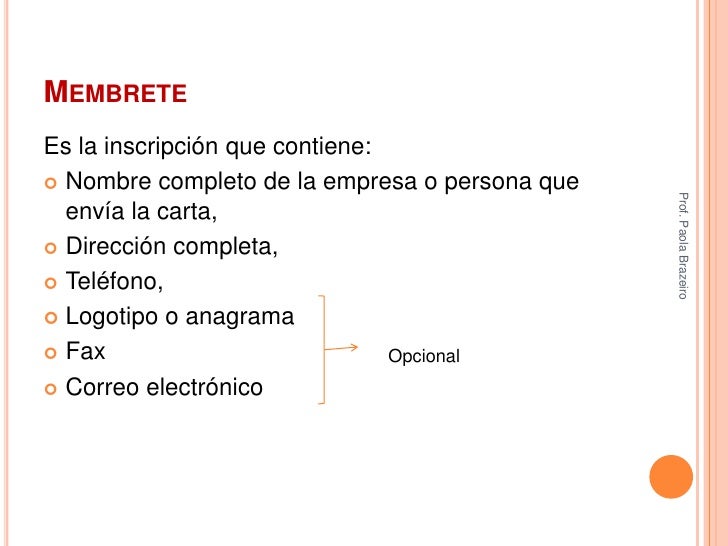 Carta comercial Carta comercial
