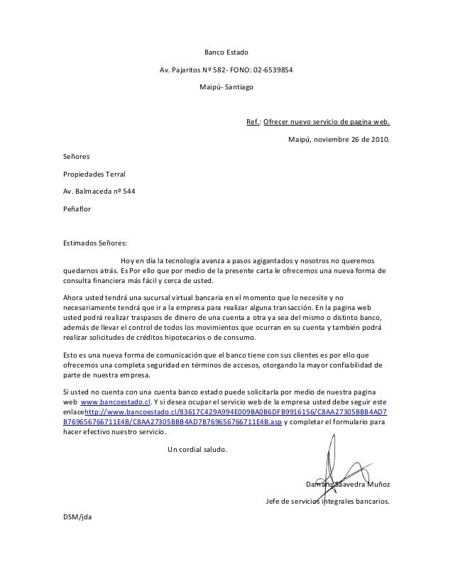 Carta Comercial Publicitaria