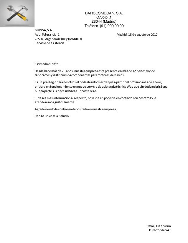 43+ Carta De Apresentação Comercial Vendas transparant  Carta