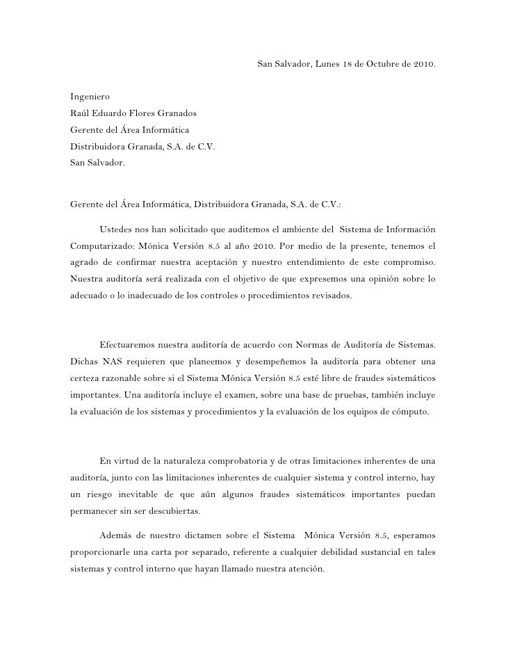 Carta compromiso