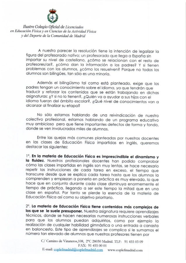 Carta A La Consejera Educacion Lucia Figar Bolsa Interinos Para Ce