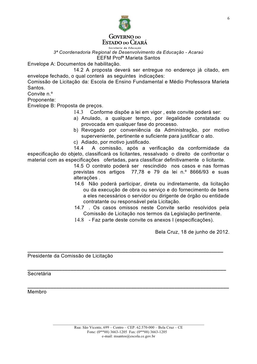 Carta convite 19
