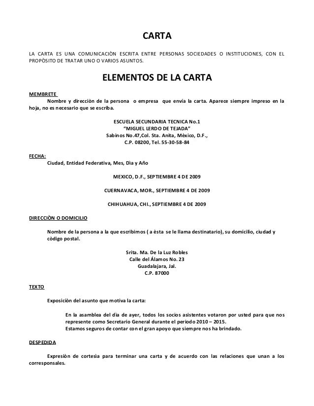 Carta copias