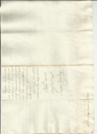 Carta cornide a casaus 26 5-1802 reverso