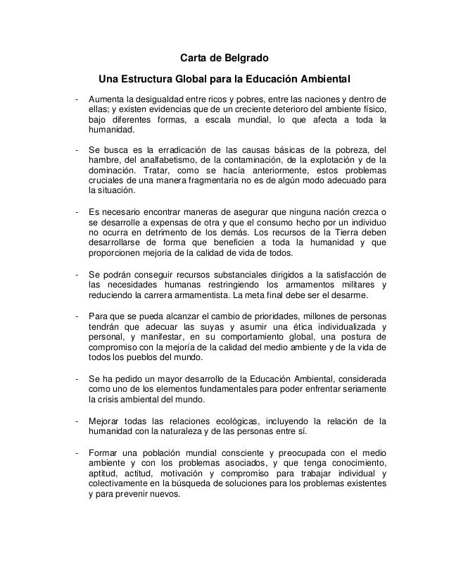 Carta de belgrado