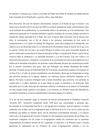 Carta De Bxvi A Los Obispos