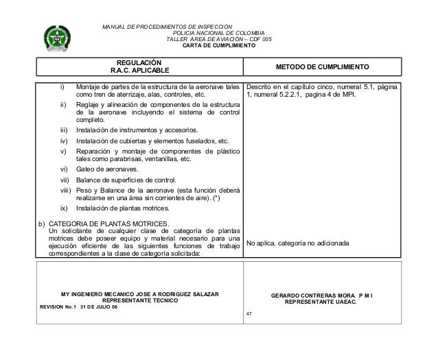 Carta de compromiso 2005