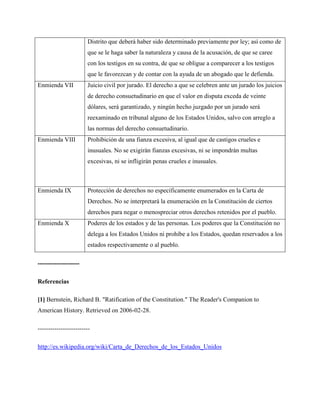 Carta de Derechos de los Estados Unidos | DOCX