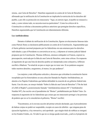 Carta de Derechos de los Estados Unidos | DOCX