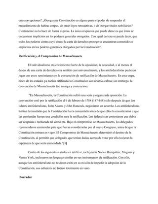 Carta de Derechos de los Estados Unidos | DOCX