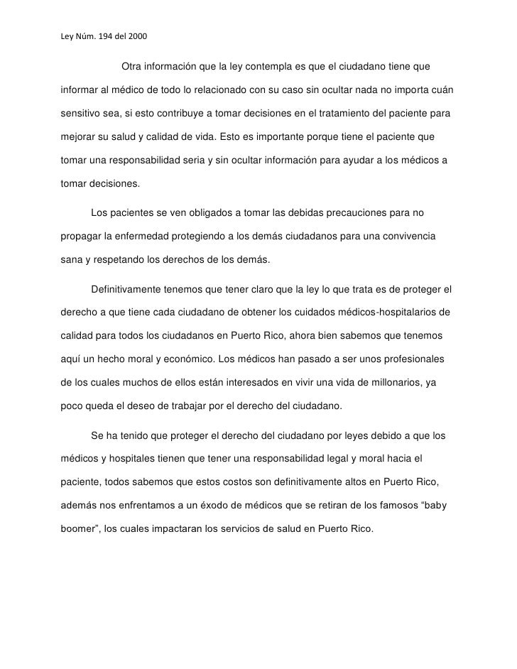 Carta De Derechos Y Deberes Del Paciente En Puerto Rico Descargar 